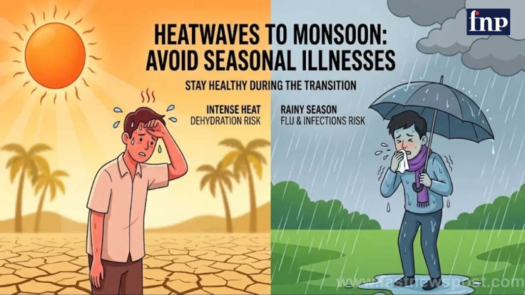 Heatwaves followed by monsoon